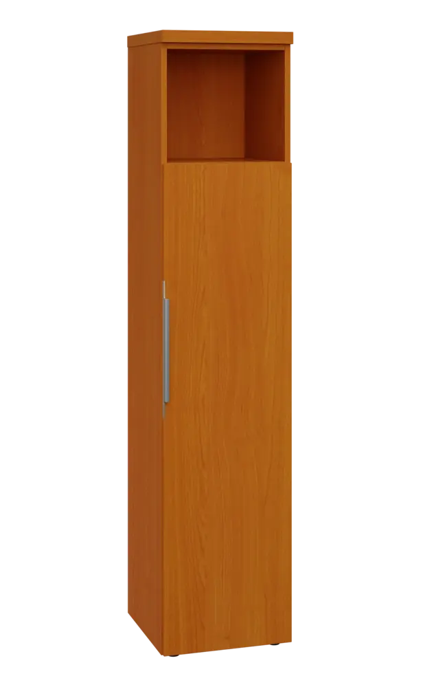 SIN 5 - 4DN kancelářská skříň, 1-dveřová/nika, pravá, 1820x400x400, třešeň šumavská